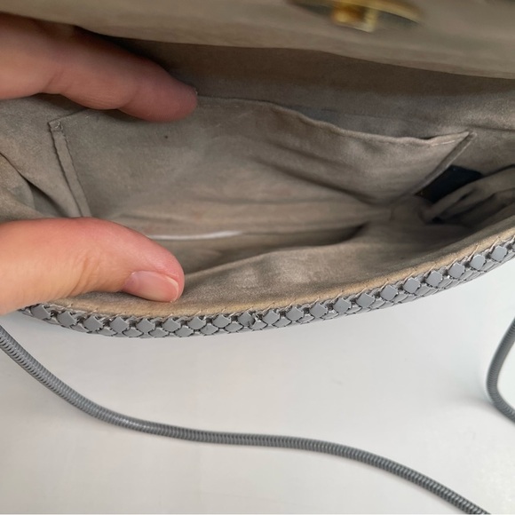 Vintage 70’s Silver Envelope Shoulder Clutch Metal Evening Bag - Picture 12 of 17